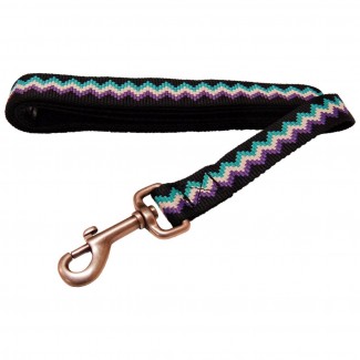 AL Black Jagged Dog Leash, 1-Inch by 5-Feet Recycled Poly Leash