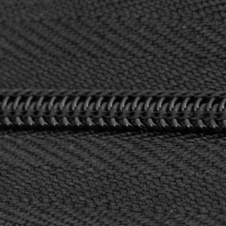 ZPR Black Polyester Zipper Chain