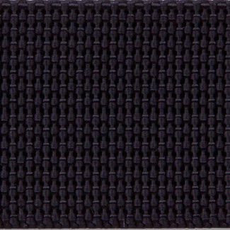 414 Black Woven Nylon Webbing Heavy Finish