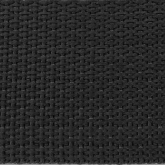 604 Black Lightweight Woven Polypropylene Webbing