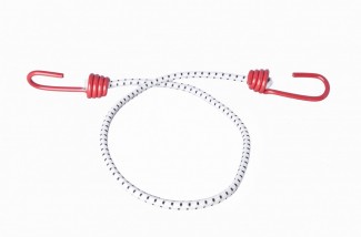 Black and White Elastic Cord Strap with PVC Hook