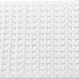 656 White Heavyweight Woven Polypropylene Webbing