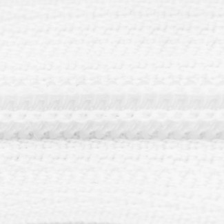 ZPR White Polyester Zipper Chain