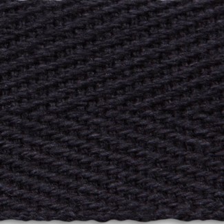 3650 Black Herringbone Cotton Apron Tape Binding Webbing